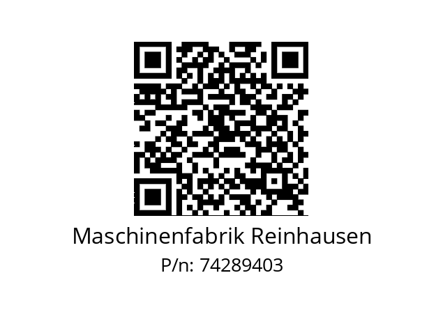   Maschinenfabrik Reinhausen 74289403