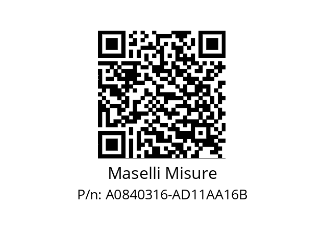   Maselli Misure A0840316-AD11AA16B