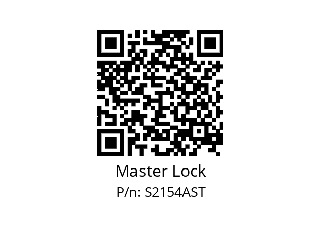   Master Lock S2154AST