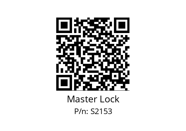   Master Lock S2153