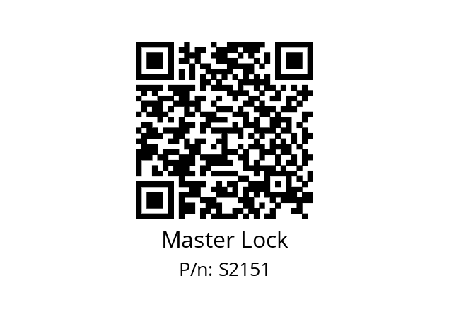   Master Lock S2151