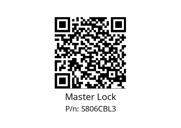   Master Lock S806CBL3