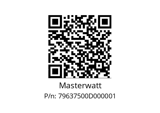   Masterwatt 79637500D000001