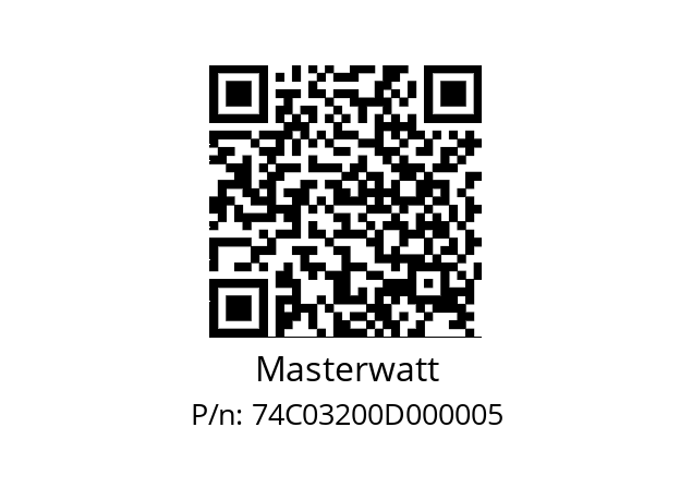   Masterwatt 74C03200D000005