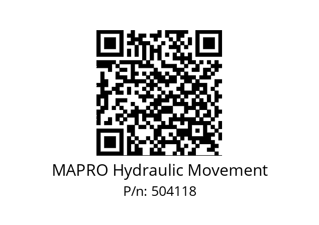   MAPRO Hydraulic Movement 504118