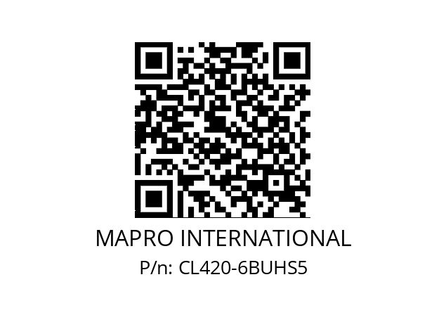   MAPRO INTERNATIONAL CL420-6BUHS5