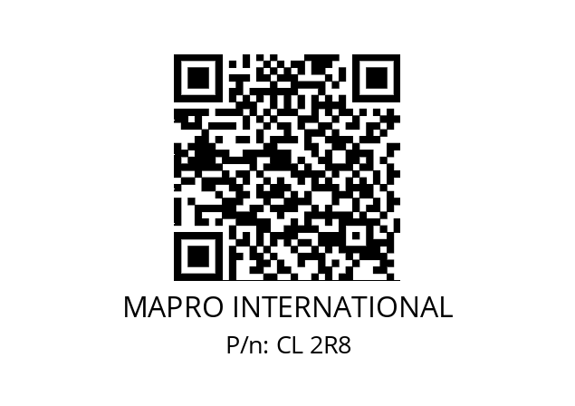   MAPRO INTERNATIONAL CL 2R8