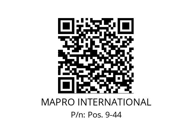   MAPRO INTERNATIONAL Pos. 9-44