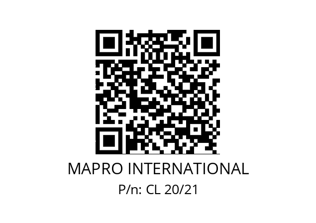   MAPRO INTERNATIONAL CL 20/21