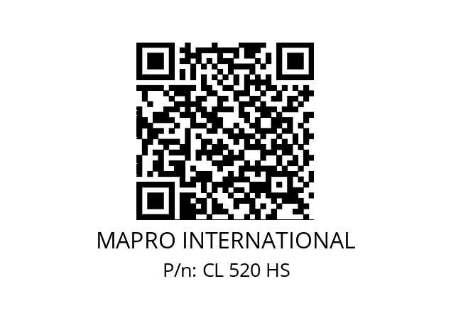   MAPRO INTERNATIONAL CL 520 HS