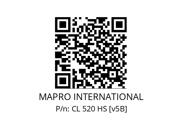   MAPRO INTERNATIONAL CL 520 HS [v5B]