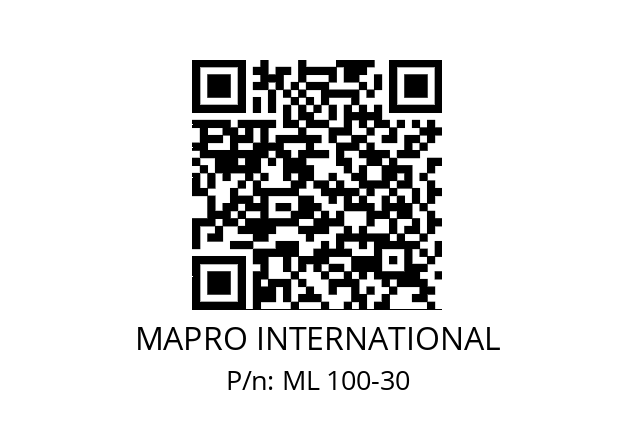   MAPRO INTERNATIONAL ML 100-30