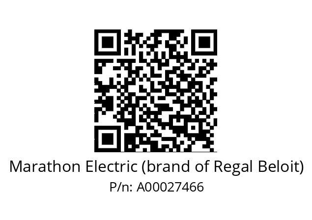   Marathon Electric (brand of Regal Beloit) A00027466