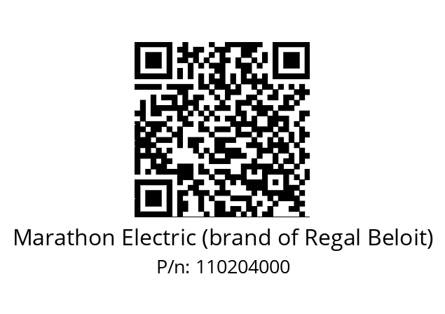   Marathon Electric (brand of Regal Beloit) 110204000