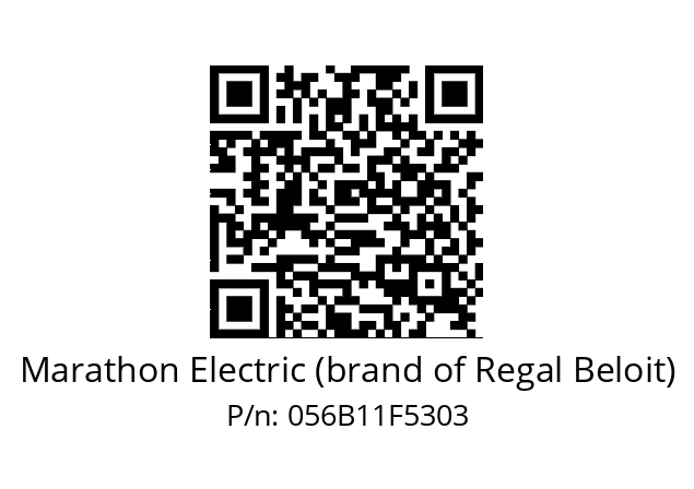   Marathon Electric (brand of Regal Beloit) 056B11F5303