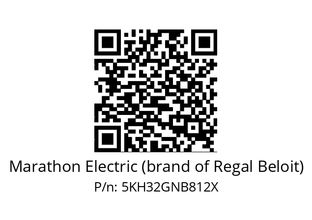   Marathon Electric (brand of Regal Beloit) 5KH32GNB812X