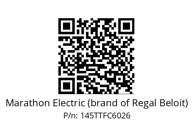   Marathon Electric (brand of Regal Beloit) 145TTFC6026