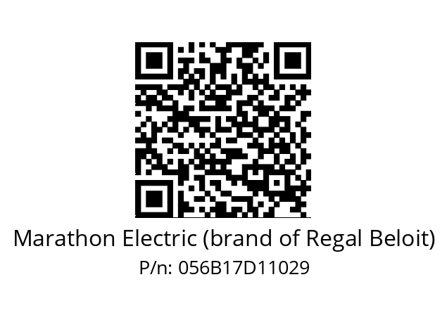   Marathon Electric (brand of Regal Beloit) 056B17D11029