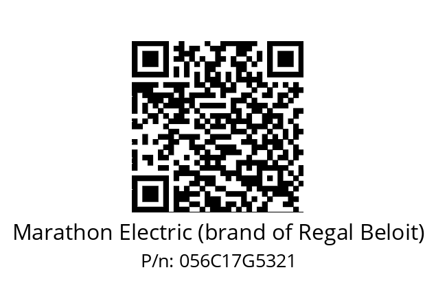   Marathon Electric (brand of Regal Beloit) 056C17G5321