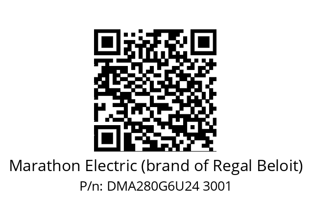   Marathon Electric (brand of Regal Beloit) DMA280G6U24 3001