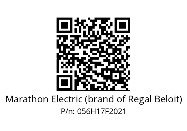   Marathon Electric (brand of Regal Beloit) 056H17F2021