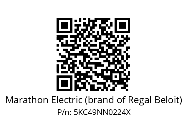   Marathon Electric (brand of Regal Beloit) 5KC49NN0224X