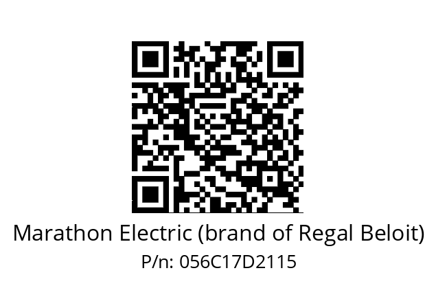   Marathon Electric (brand of Regal Beloit) 056C17D2115