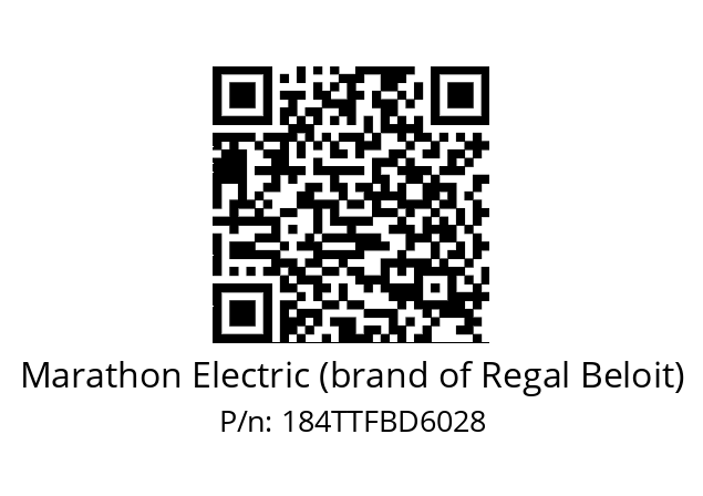   Marathon Electric (brand of Regal Beloit) 184TTFBD6028