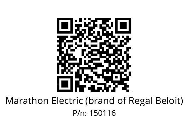   Marathon Electric (brand of Regal Beloit) 150116