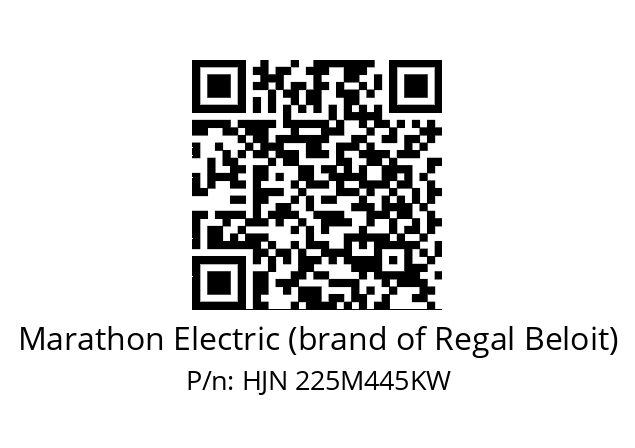   Marathon Electric (brand of Regal Beloit) HJN 225M445KW