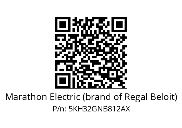   Marathon Electric (brand of Regal Beloit) 5KH32GNB812AX