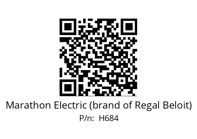   Marathon Electric (brand of Regal Beloit)  H684