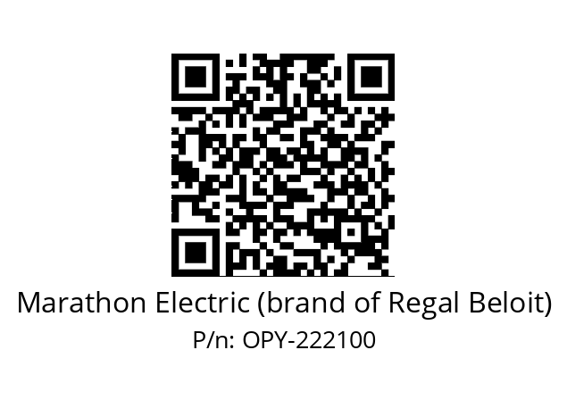   Marathon Electric (brand of Regal Beloit) OPY-222100