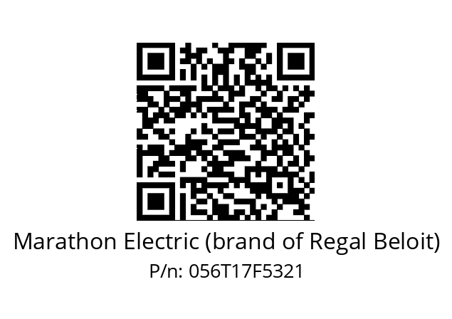   Marathon Electric (brand of Regal Beloit) 056T17F5321