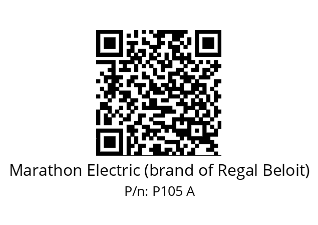   Marathon Electric (brand of Regal Beloit) P105 A