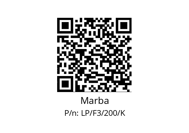   Marba LP/F3/200/K