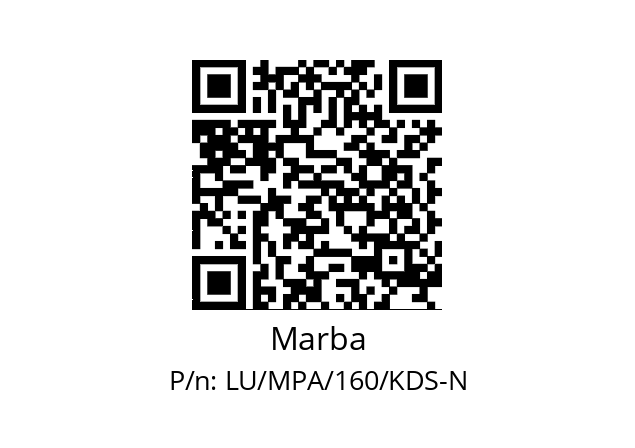   Marba LU/MPA/160/KDS-N