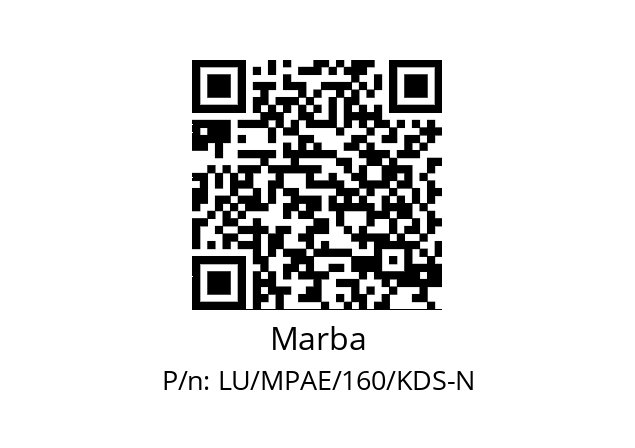   Marba LU/MPAE/160/KDS-N