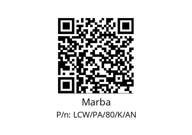   Marba LCW/PA/80/K/AN