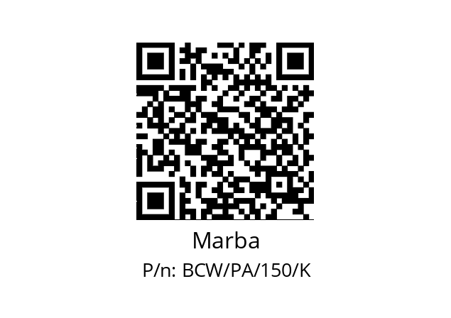   Marba BCW/PA/150/K