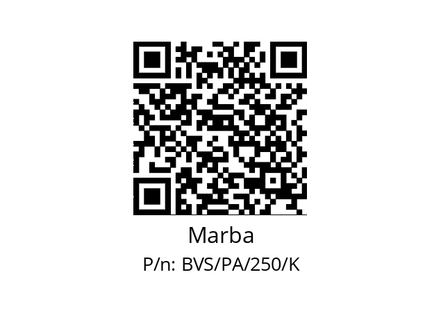   Marba BVS/PA/250/K