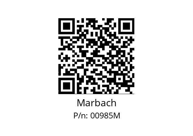   Marbach 00985M