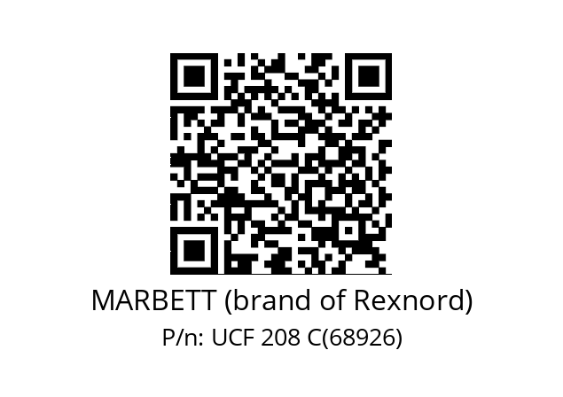   MARBETT (brand of Rexnord) UCF 208 C(68926)