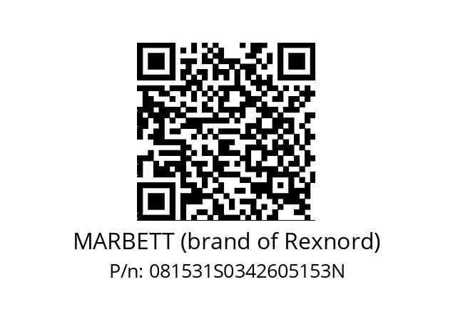   MARBETT (brand of Rexnord) 081531S0342605153N