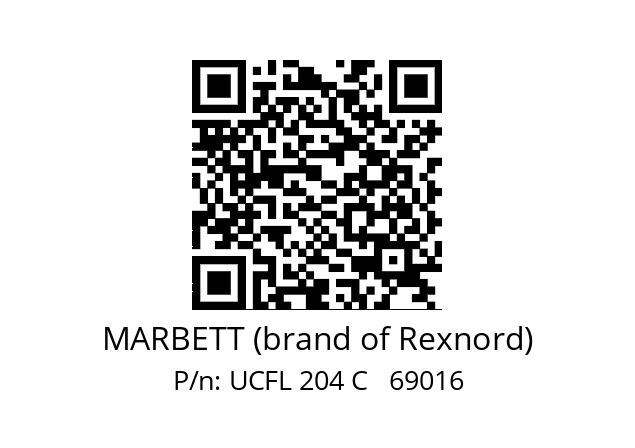   MARBETT (brand of Rexnord) UCFL 204 C   69016