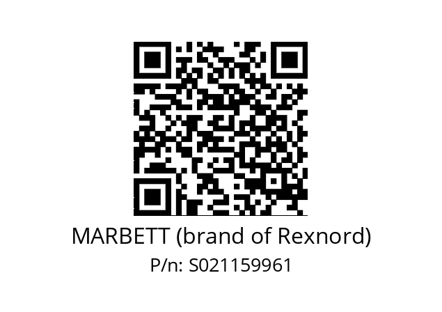   MARBETT (brand of Rexnord) S021159961