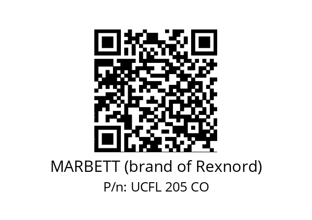   MARBETT (brand of Rexnord) UCFL 205 CO