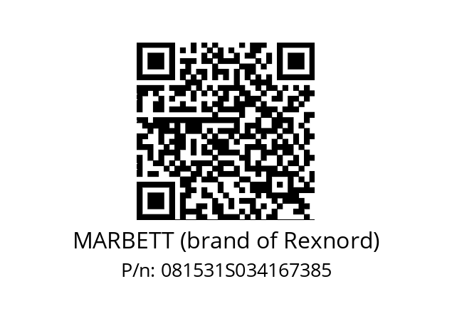   MARBETT (brand of Rexnord) 081531S034167385