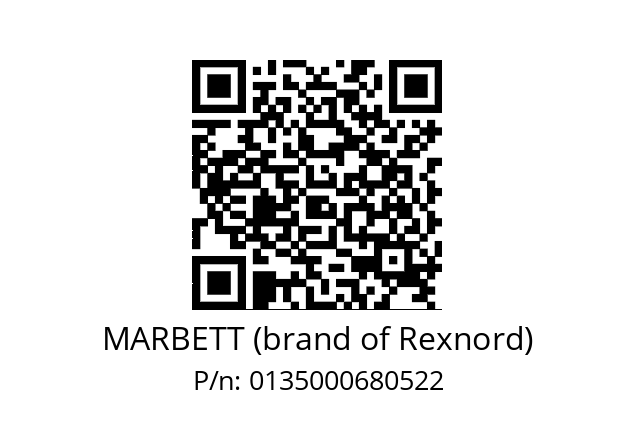  680522 MARBETT (brand of Rexnord) 0135000680522