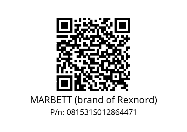   MARBETT (brand of Rexnord) 081531S012864471